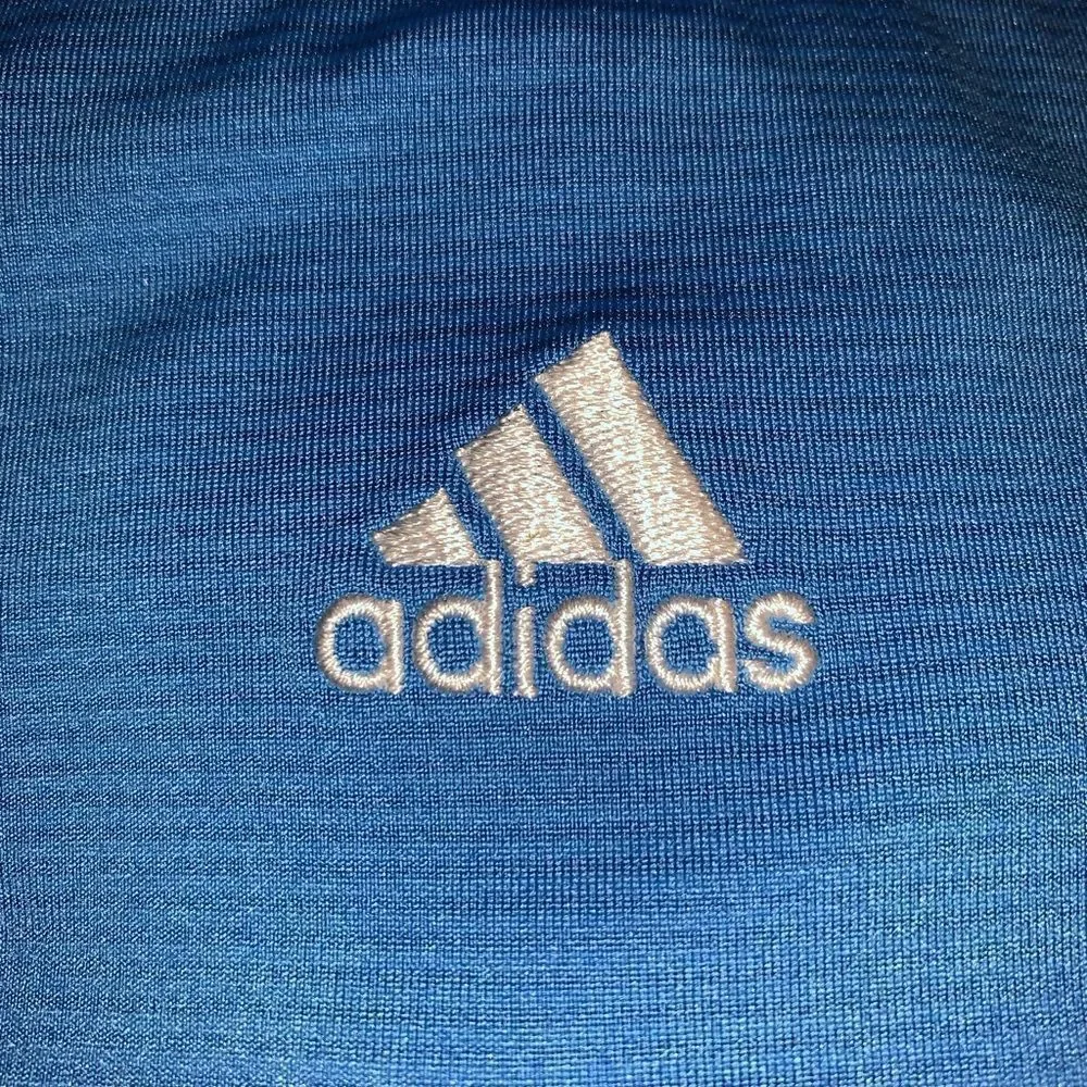 Adidas blue golf polo shirt size M